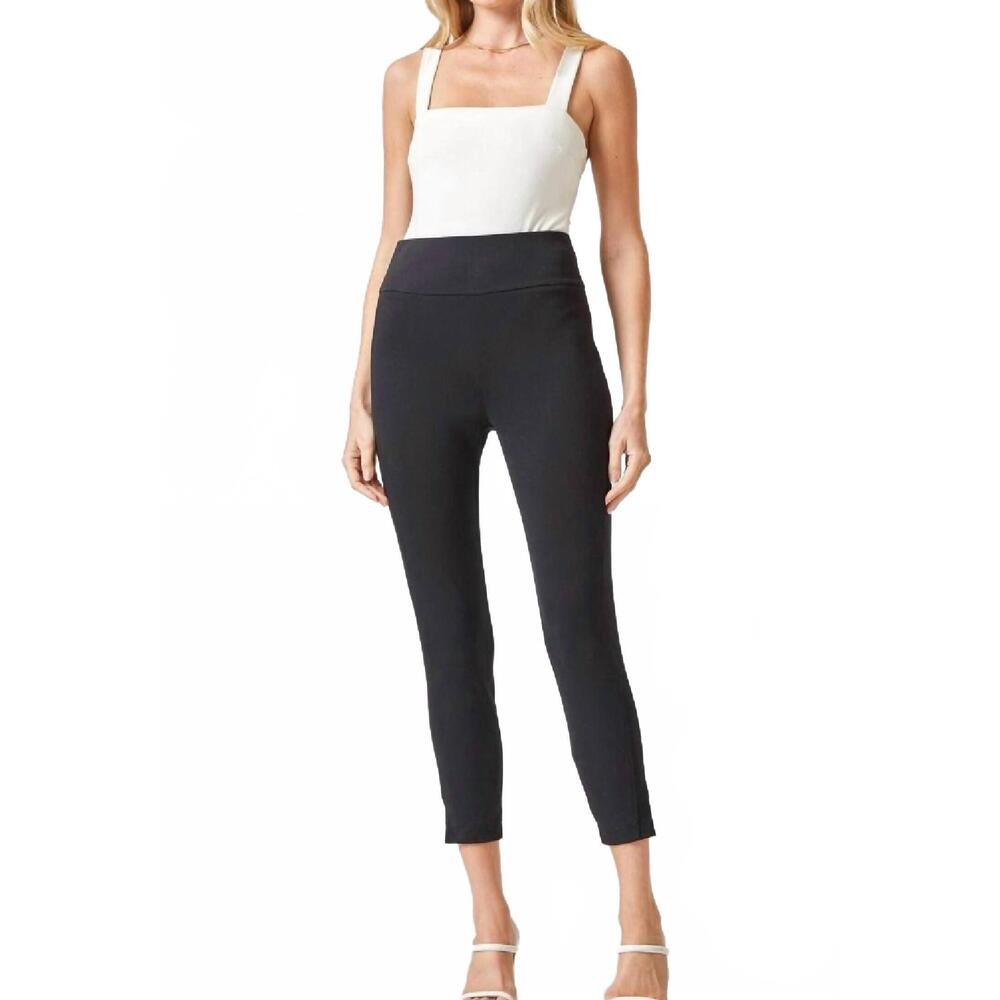 NEW DEAR SCARLETT magic high waisted skinny capri pants in black
